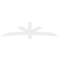 Ekena Millwork Alberta Architectural Grade PVC Gable Bracket, 108"W x 27"H x 2"D x 6"F, 6/12 Pitch GBP108X27X0206ALB00 - alternate 3
